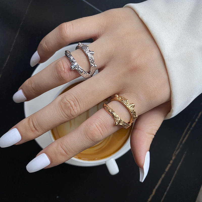 Female Retro Light Luxury Girl Knuckle Ring Accessories