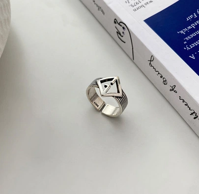 Geometric Ring Female Korean Fashion Personality Niche Design Sense