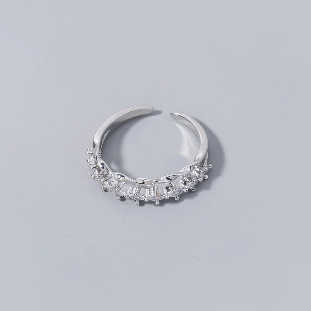 Luxury Micro Diamond Zircon Index Finger Ring Ring