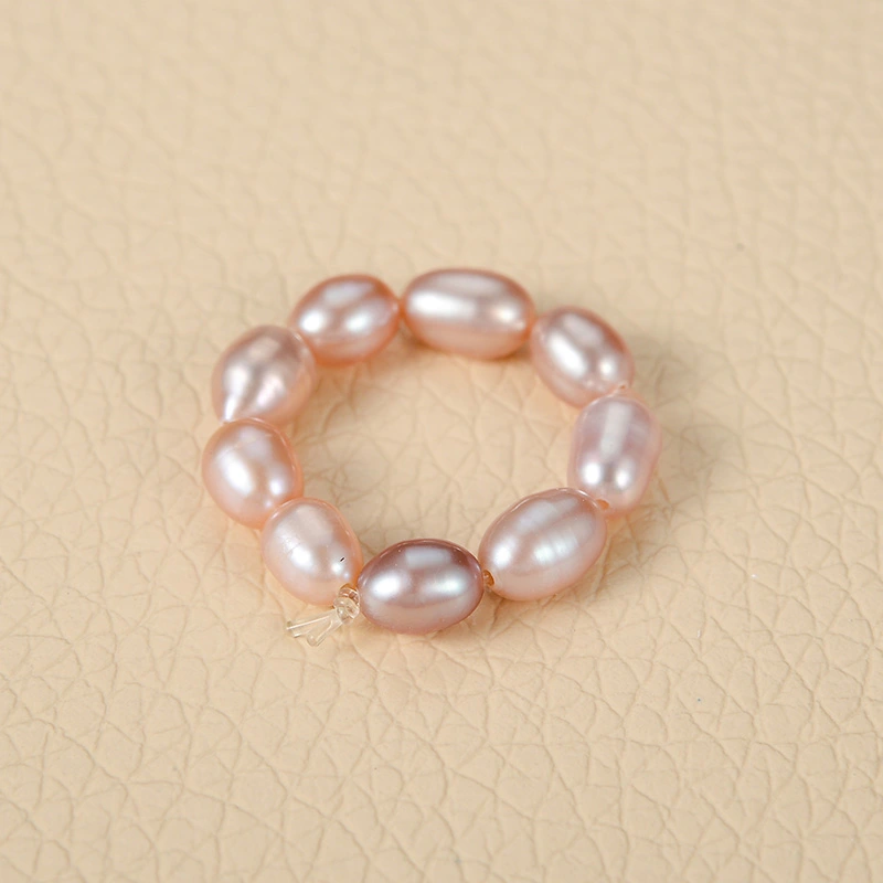 European And American Vintage Classic Metal Pearl Ring