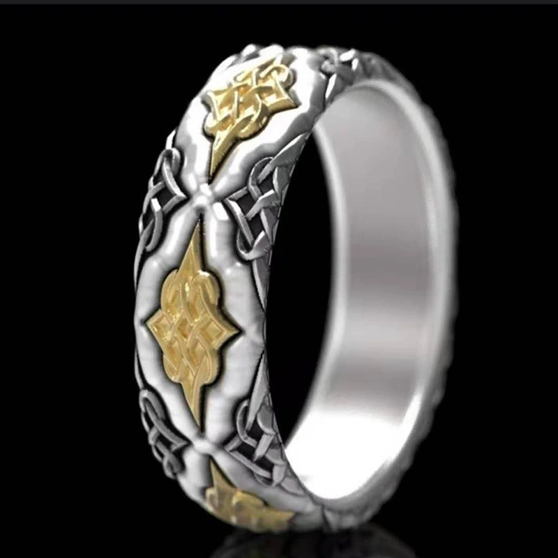 New Source Of Electroplating Two-color Creative Fashion Ring