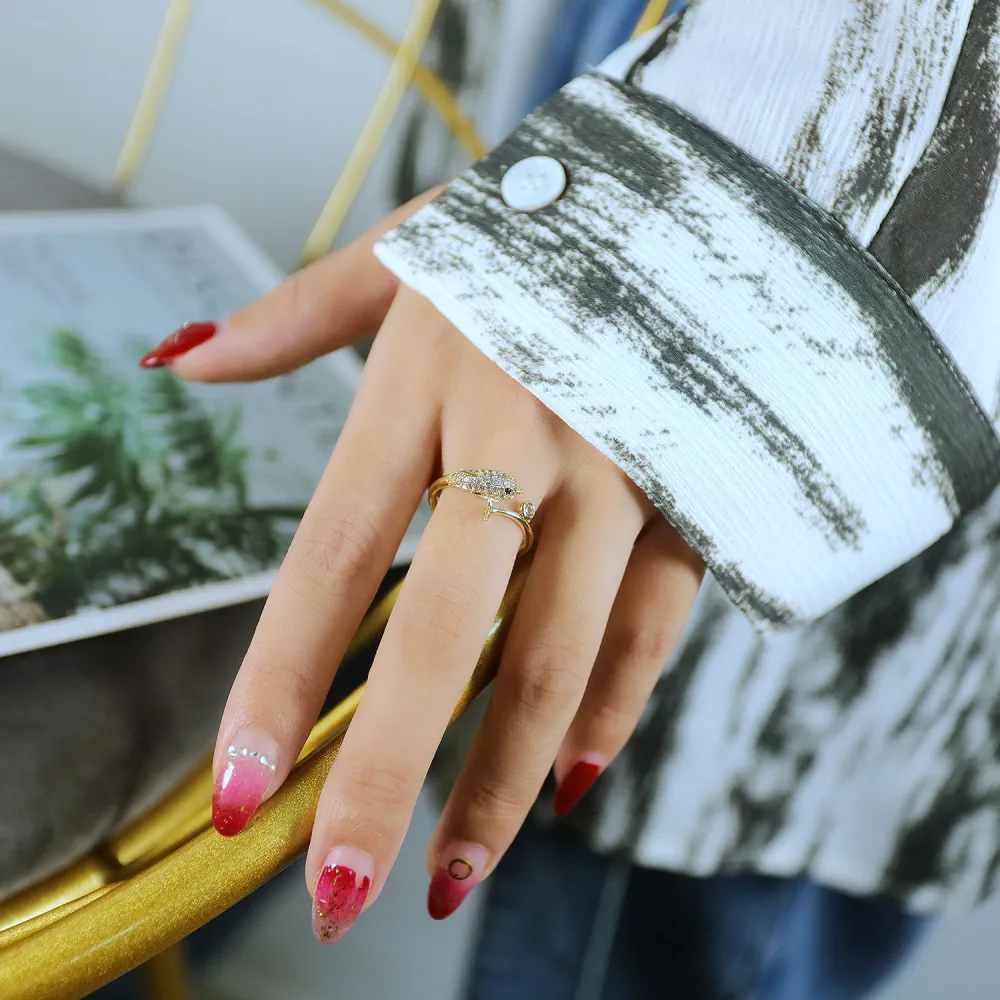 Dolphin Ring Female Trend Wild Brass Ring