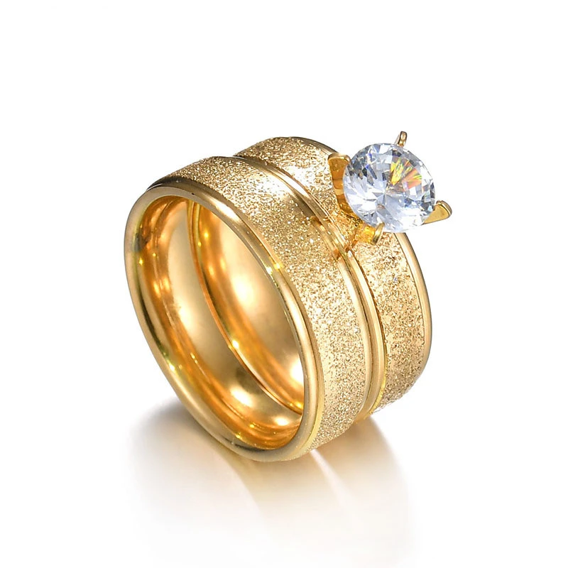 Stainless Steel Ring Korean Frosted Couple Ring For Men And Women