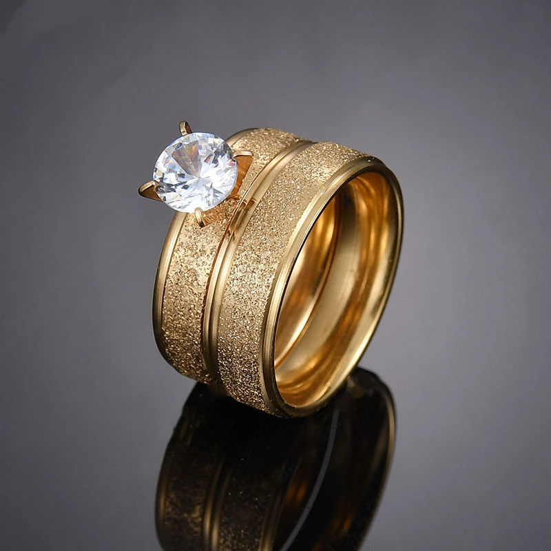 Stainless Steel Ring Korean Frosted Couple Ring For Men And Women