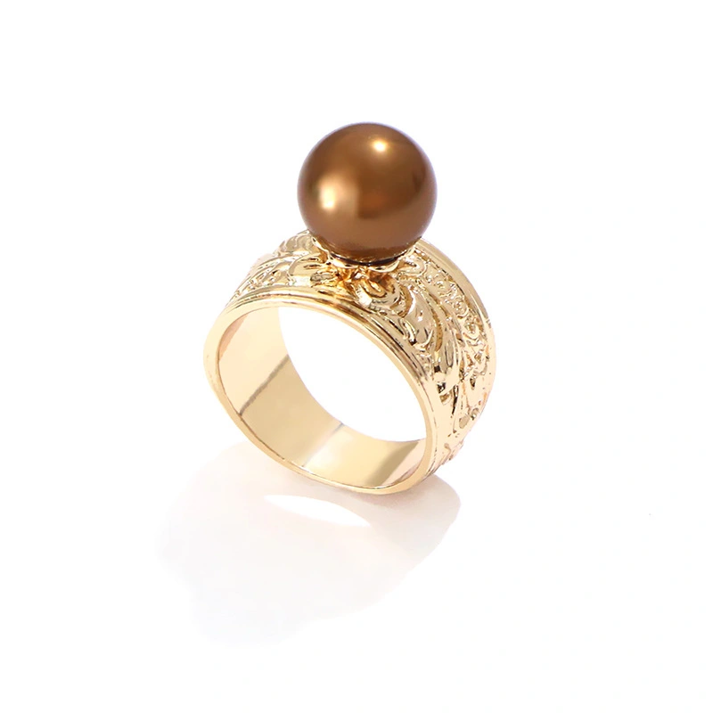 Colorful Pearl Index Finger Ring Ring Women