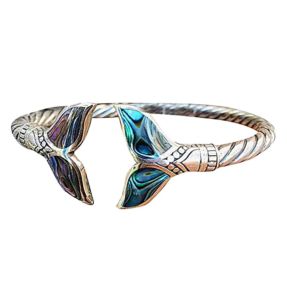 Mermaid Tail Adjustable Alloy Ring European And American Fashion Style