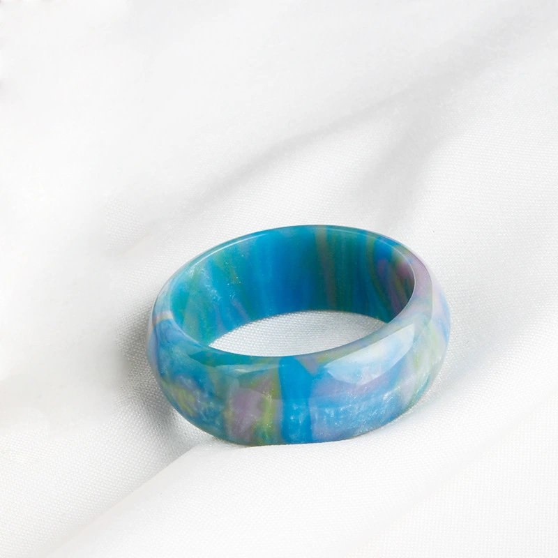 Acrylic Resin Personality Simple Colorful Rainbow