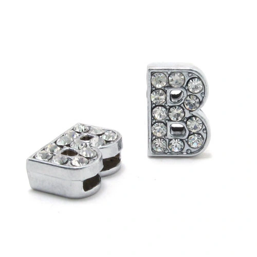 DIY Letter Bracelet 10mm Rhinestone Letter Beads