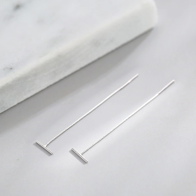 Female Long Box Chain With One-word Ear Line