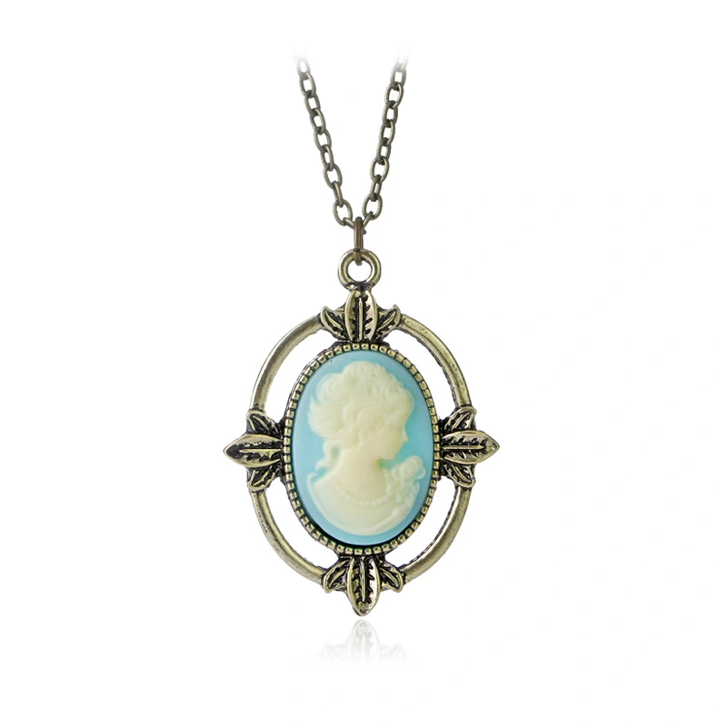 Gemstone Fashion Alloy Sweater Chain Necklace