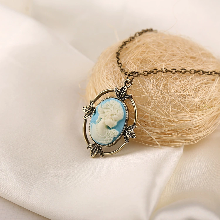 Gemstone Fashion Alloy Sweater Chain Necklace