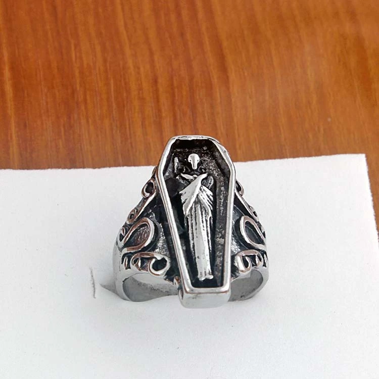 Ring Coffin Mummy Explosion Model Male Vampire Ring