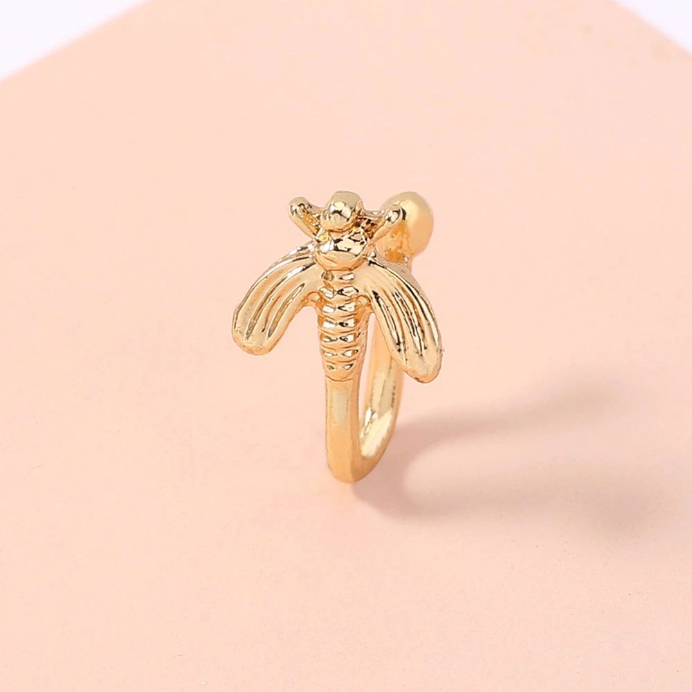 Fashion Golden Bee Nose Ring Mini Cute Animal