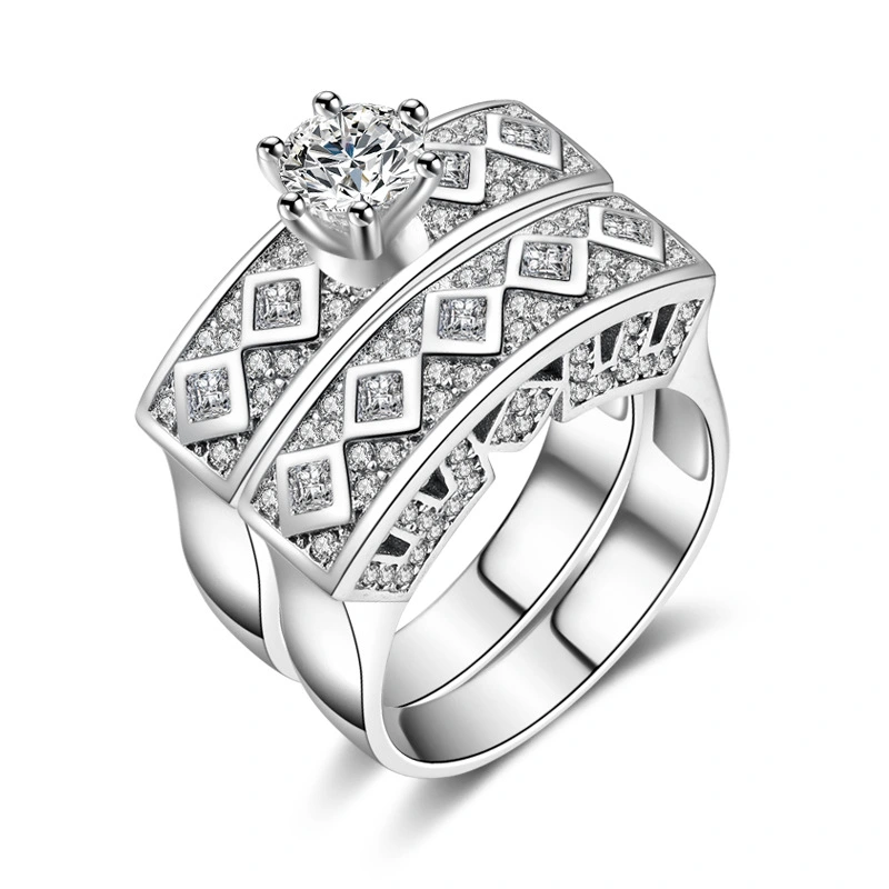 Cold Wind Zircon Ring Niche Simple Ring