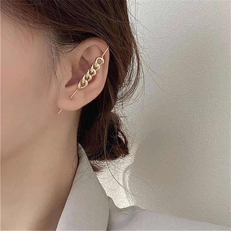 Chain Metal Earrings New Simple And Cold Style Earrings