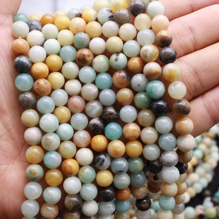 Natural Semi-finished Round Beads DIY Jewelry Accessories