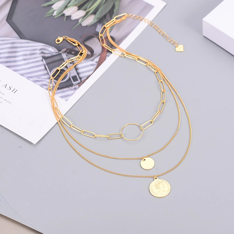 Trend Simple Retro Simple Geometric Clavicle Chain