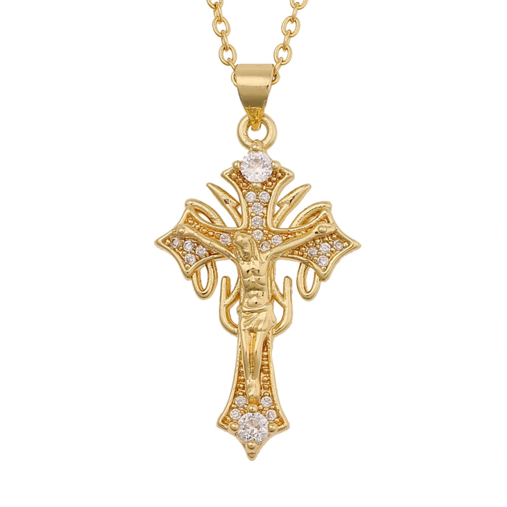 Simple Jesus Cross Pendant Geometric Exaggerated Trend Necklace