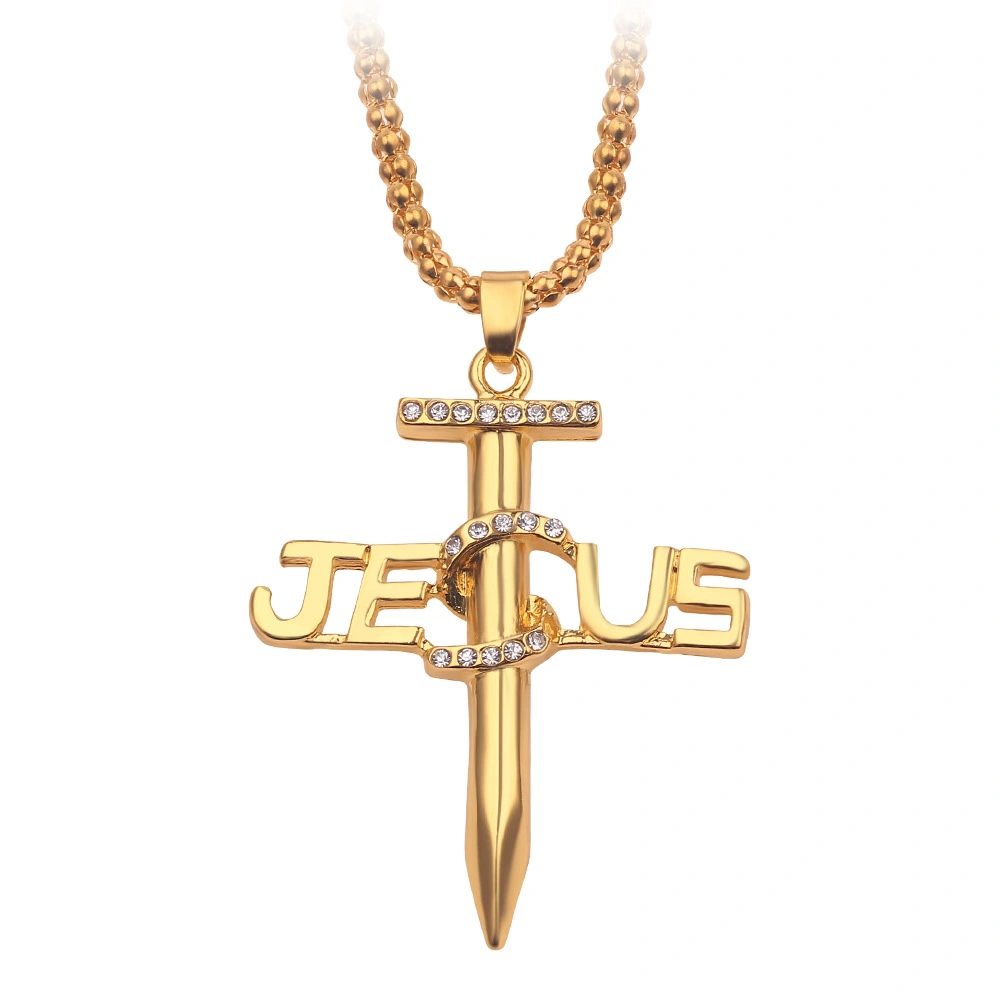 European And American Religion Alloy Letters Jesus Nails