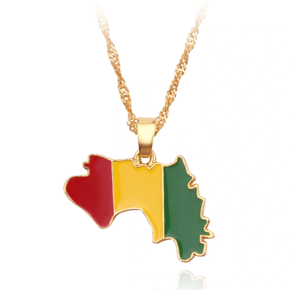 Necklace Of Geographic Maps Of Countries Around The World