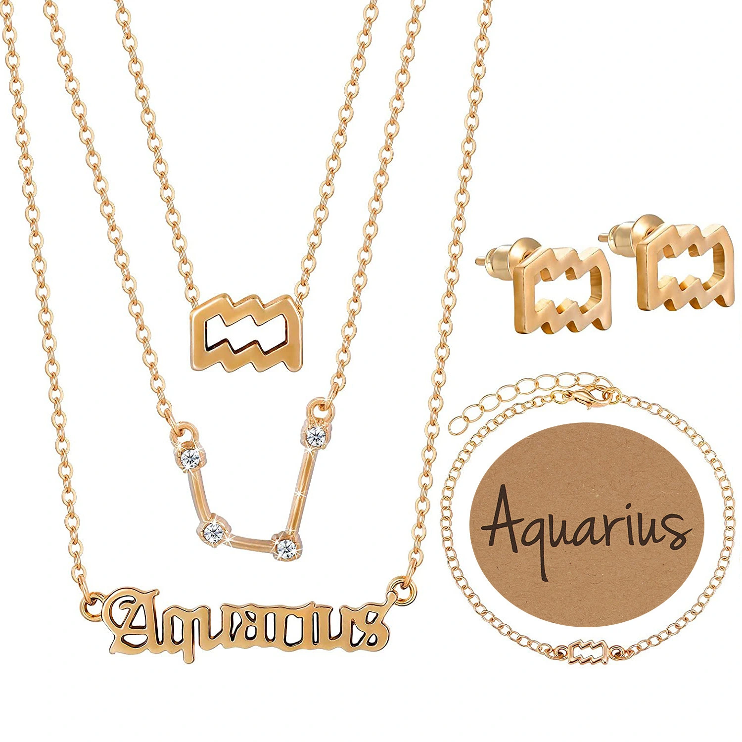 Cross-border Hot Sale Five-piece Symbol Star Ancient Letter