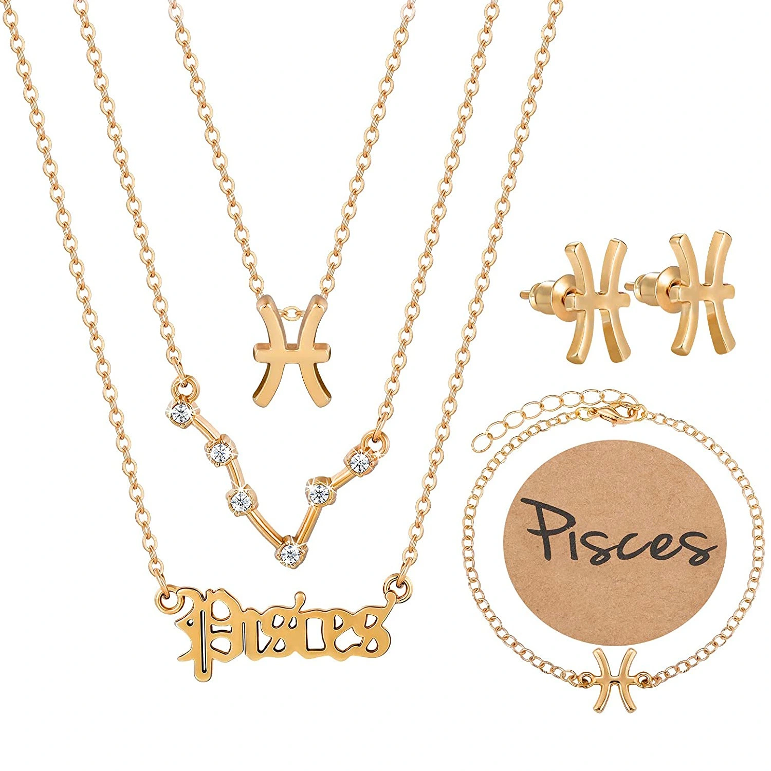 Cross-border Hot Sale Five-piece Symbol Star Ancient Letter