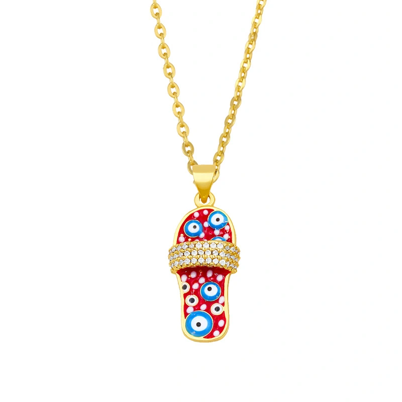 Cross-border European And American Creative Personality Slippers Necklace