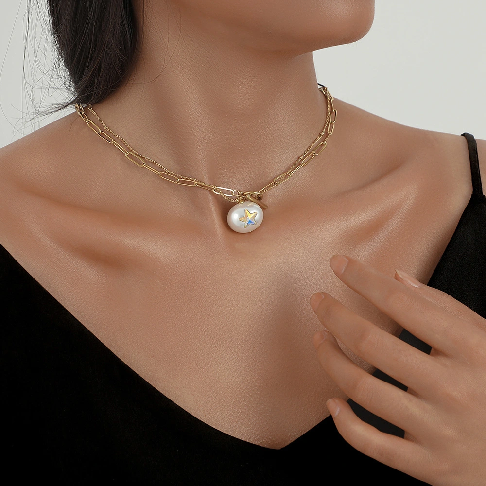 Trendy Elegant And Cute Titanium Steel Clavicle Necklace