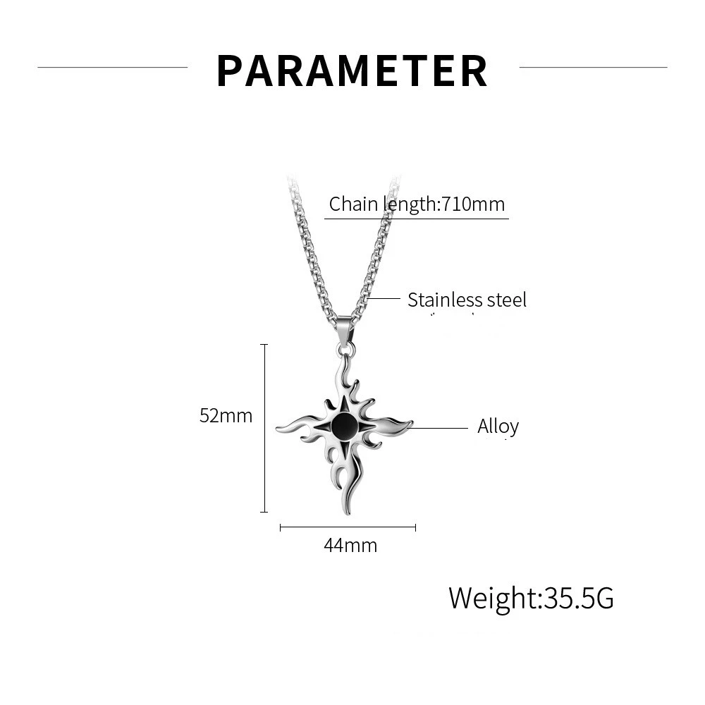 Korean Version Of Simple Wild Sunflower Alloy Pendant Men And Women Necklace