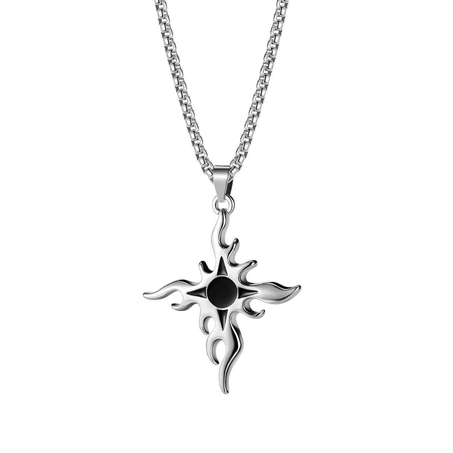 Korean Version Of Simple Wild Sunflower Alloy Pendant Men And Women Necklace