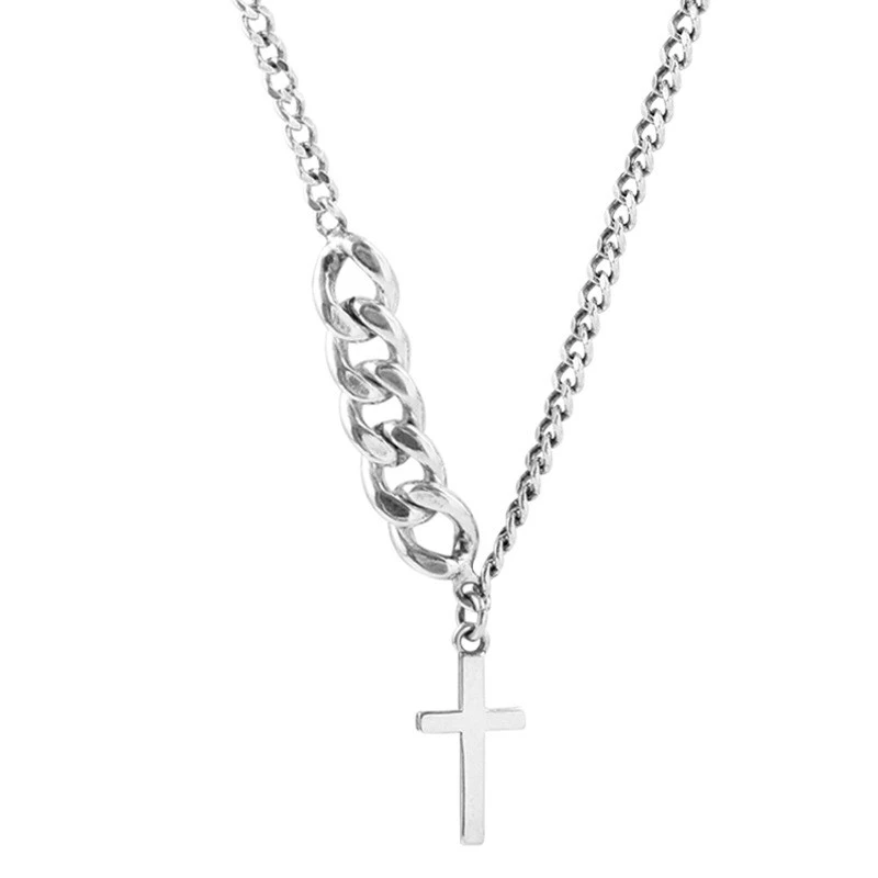 Asymmetrical Titanium Steel Chain Personality Clavicle Chain