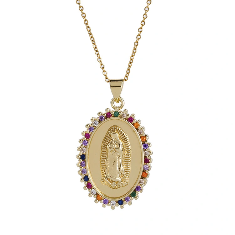 Feminine Jewelry God Virgin Mary Necklace