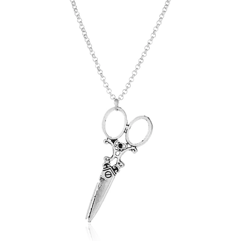 European And American Retro Personality Scissors-shaped Necklace