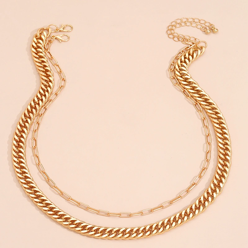 Simple And Fashionable Solid Color Metal Irregular Clavicle Chain