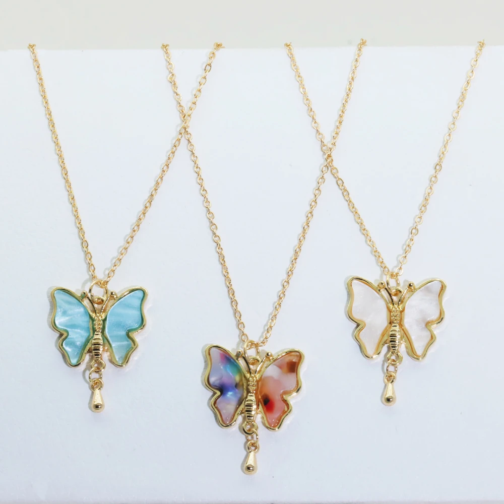 Female Butterfly Temperament Light Luxury Pendant Necklace