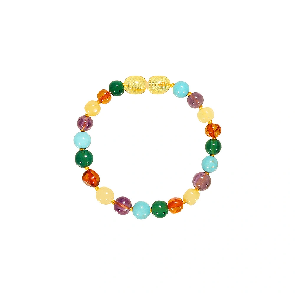 Natural Colorful Beads Woven Baby Chain