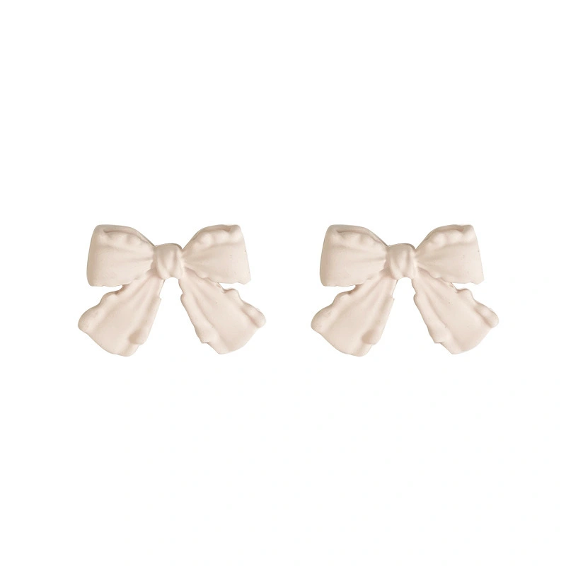 S925 Silver Needle Bow Earrings Fashion Ear Clip