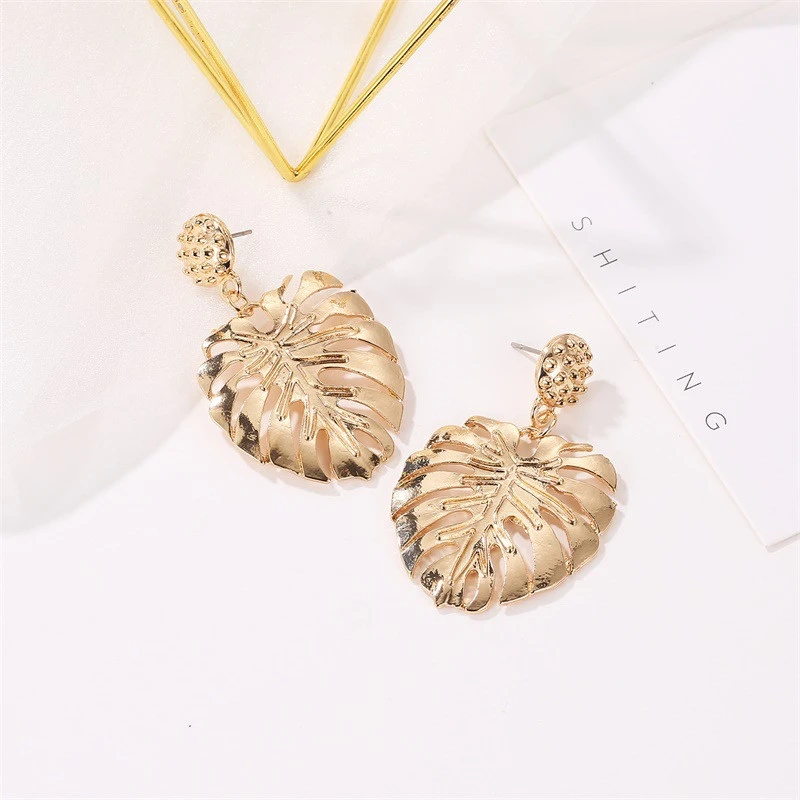 Fashion Hollow Leaf Ethnic Style Retro Classic Style Earrings