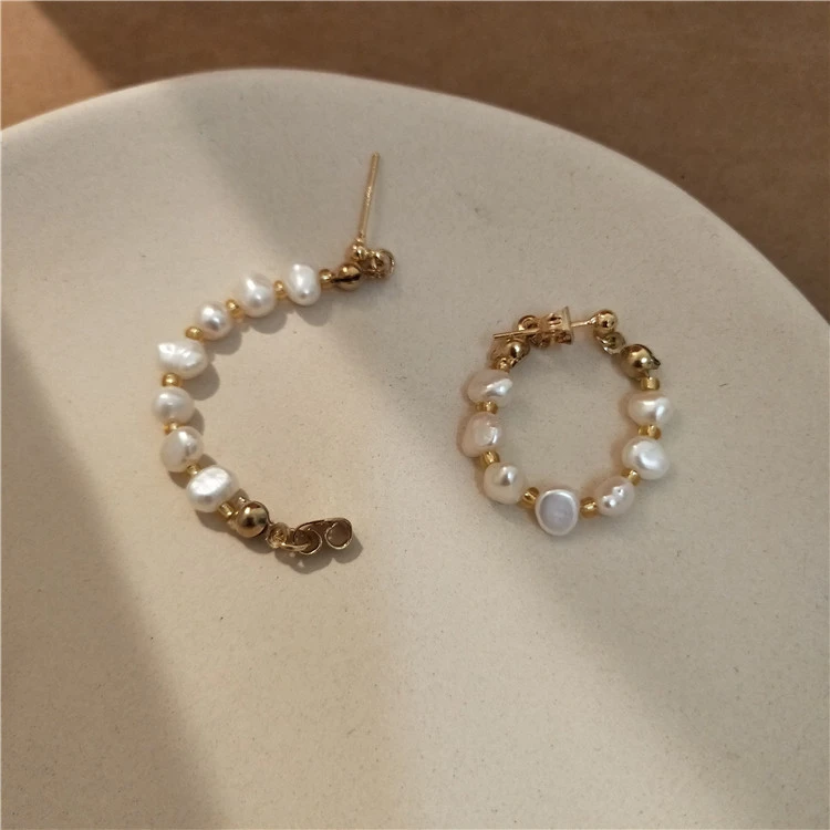 Korean Temperament, Gentle Pearl Earrings, High-end Sense Of Internet Celebrity