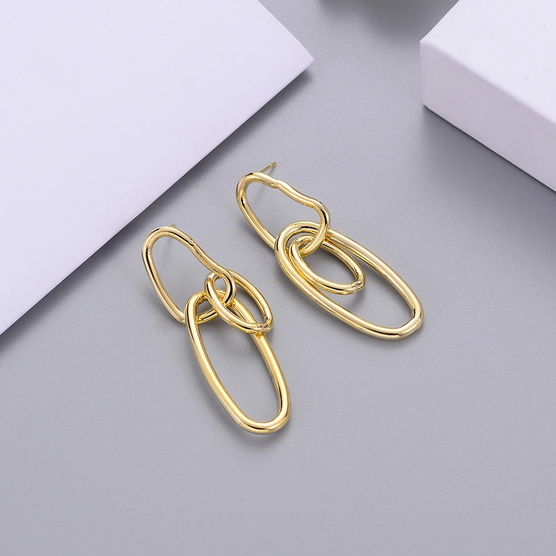 Trendy Simple Retro Simple Geometric Earrings