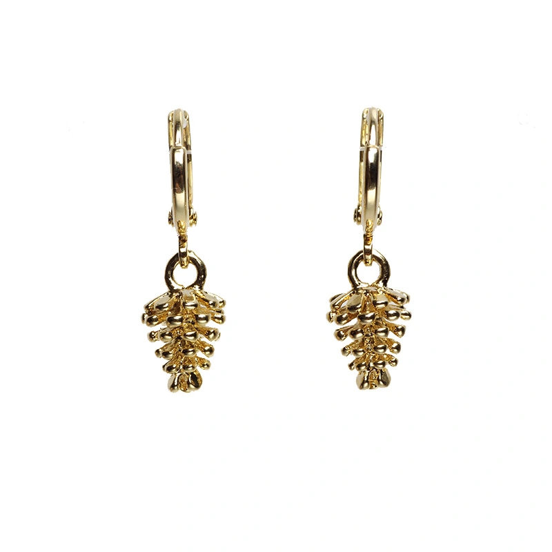 Simple Korean Version Of Pine Cone Earrings Without Gold-plated Earrings