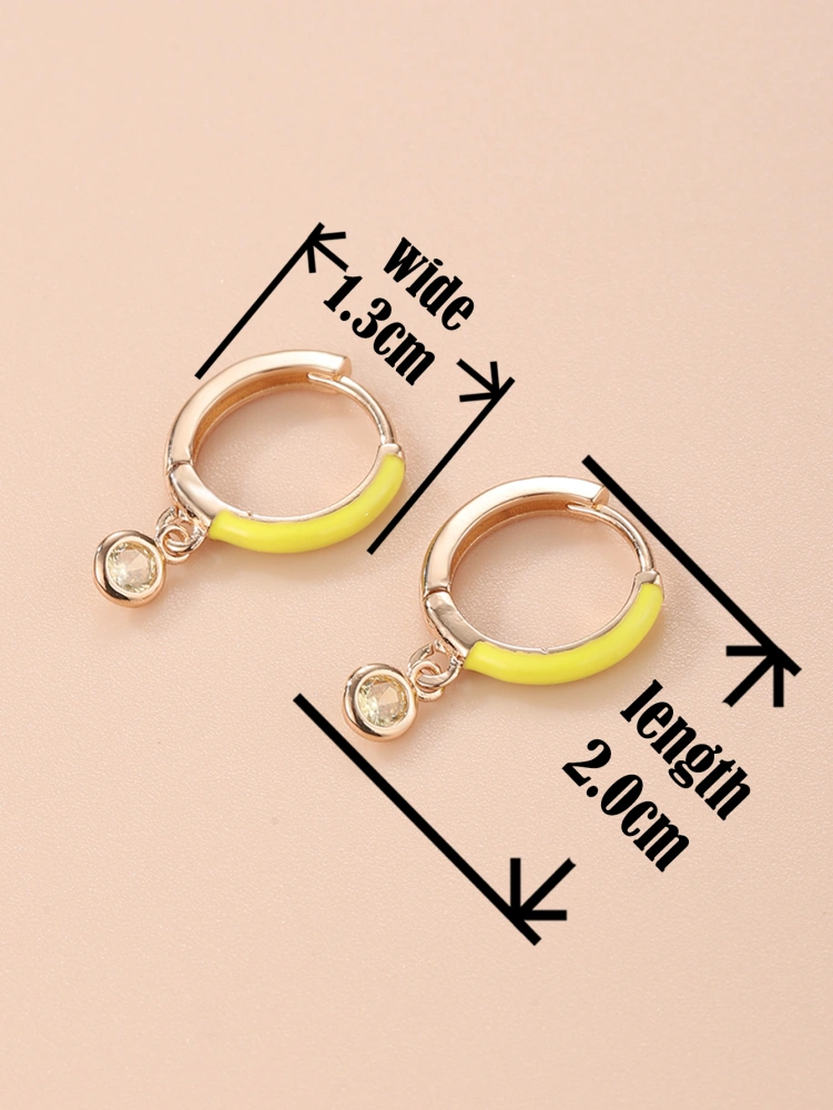 Fashionable Simple Metal Temperament Earrings