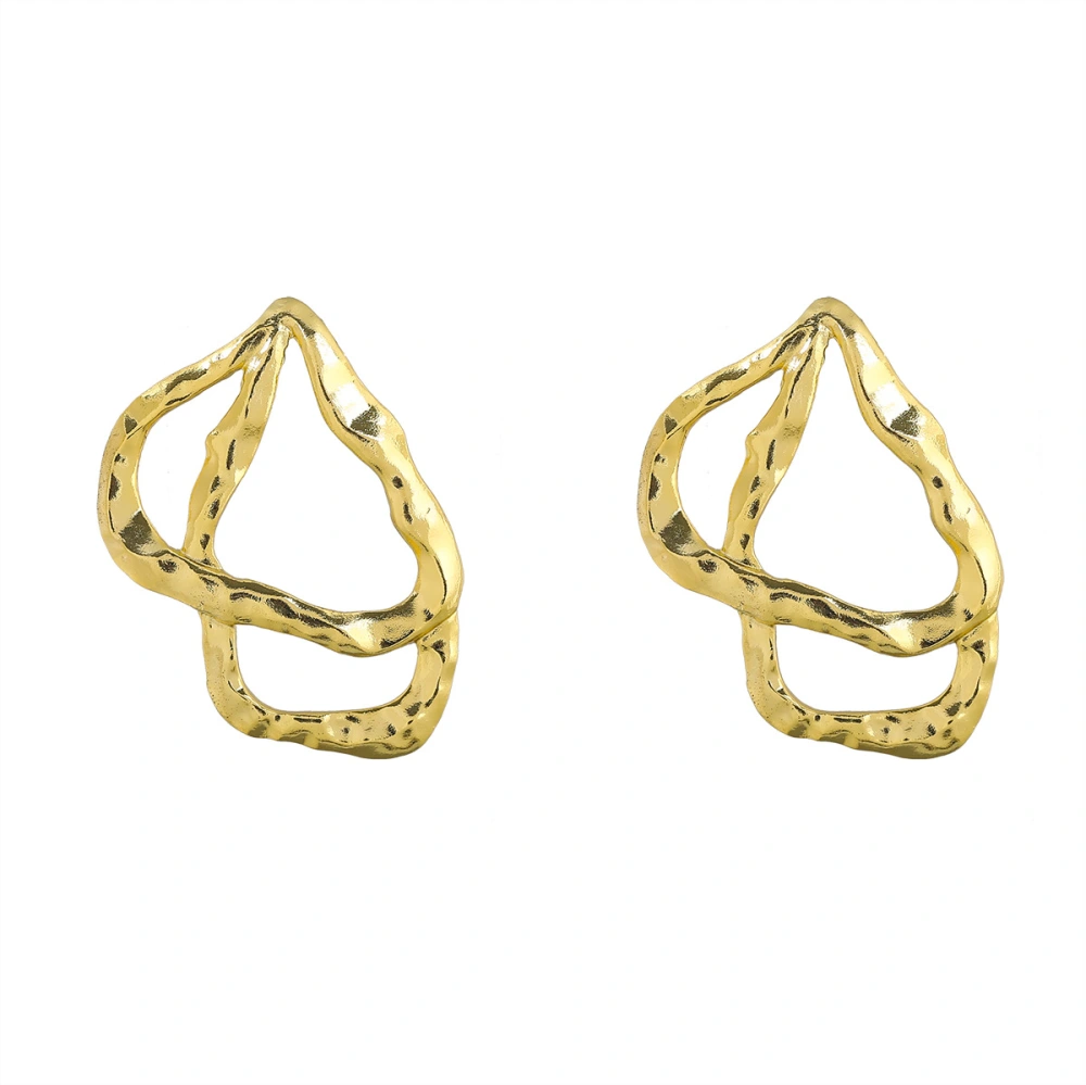 Personality Irregular Geometric  Female Trend Temperament European And American Earrings