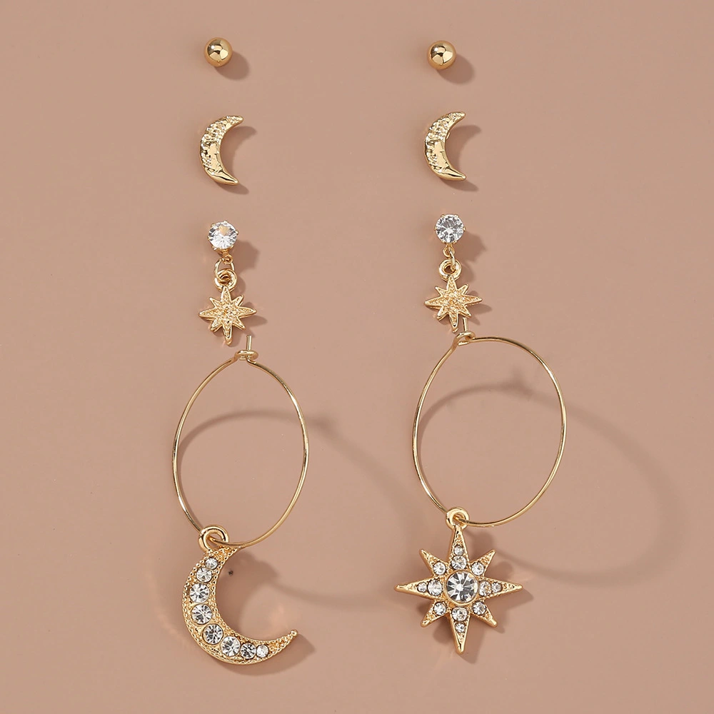 European And American Foreign Trade Earrings Set Earrings