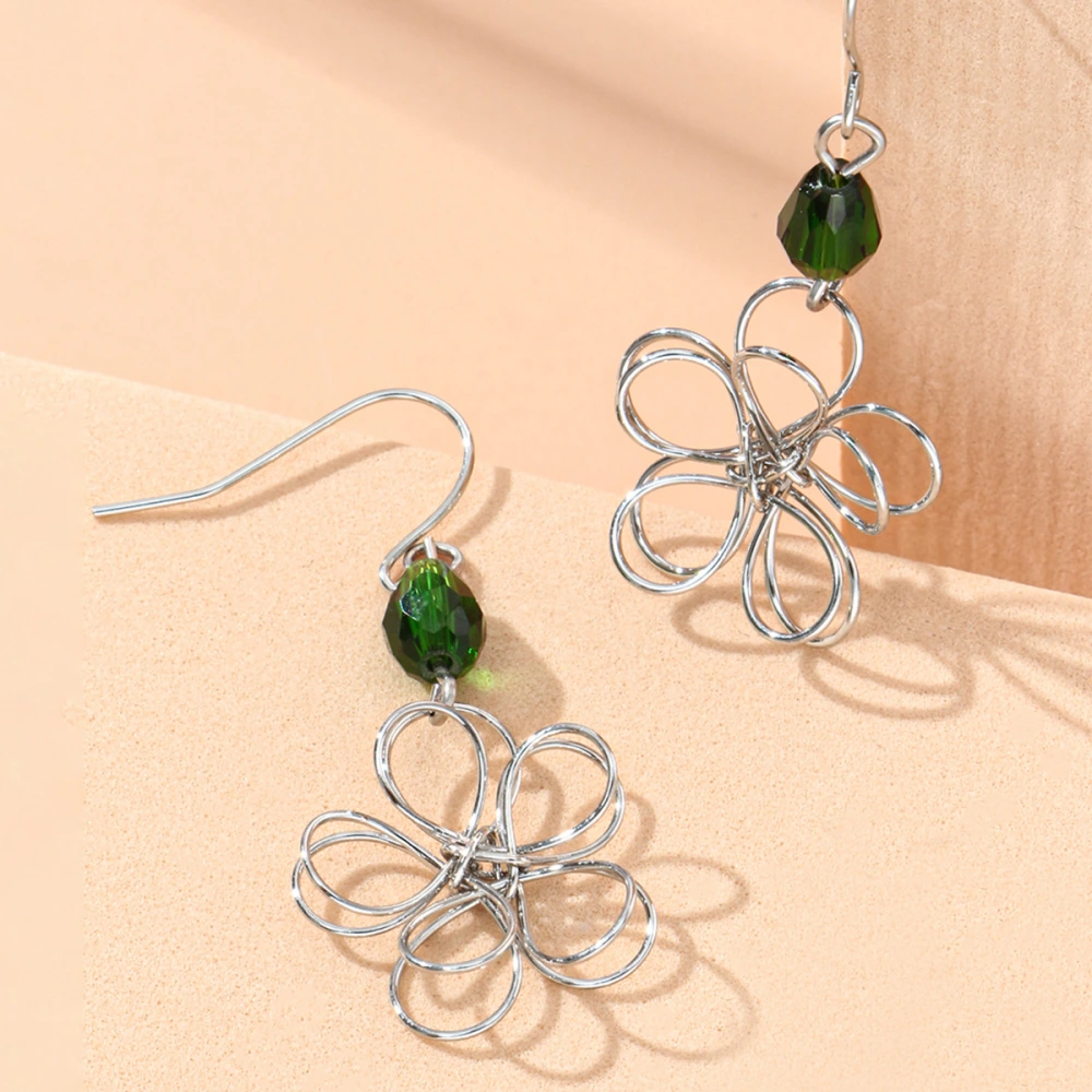 Hollow Flower Earrings Jewelry Pendant Korean Style