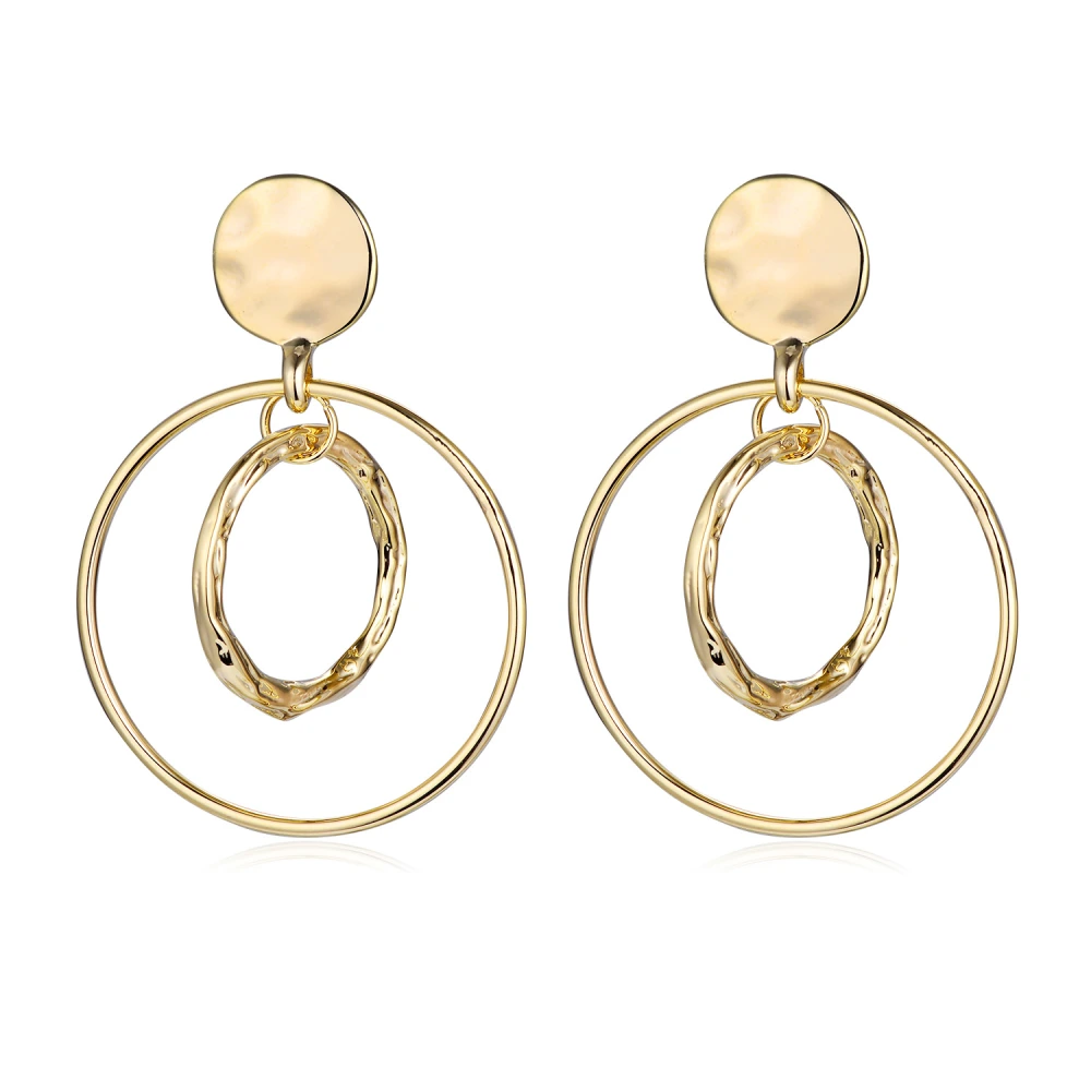 Asymmetric Fashion Simple Metal Earrings