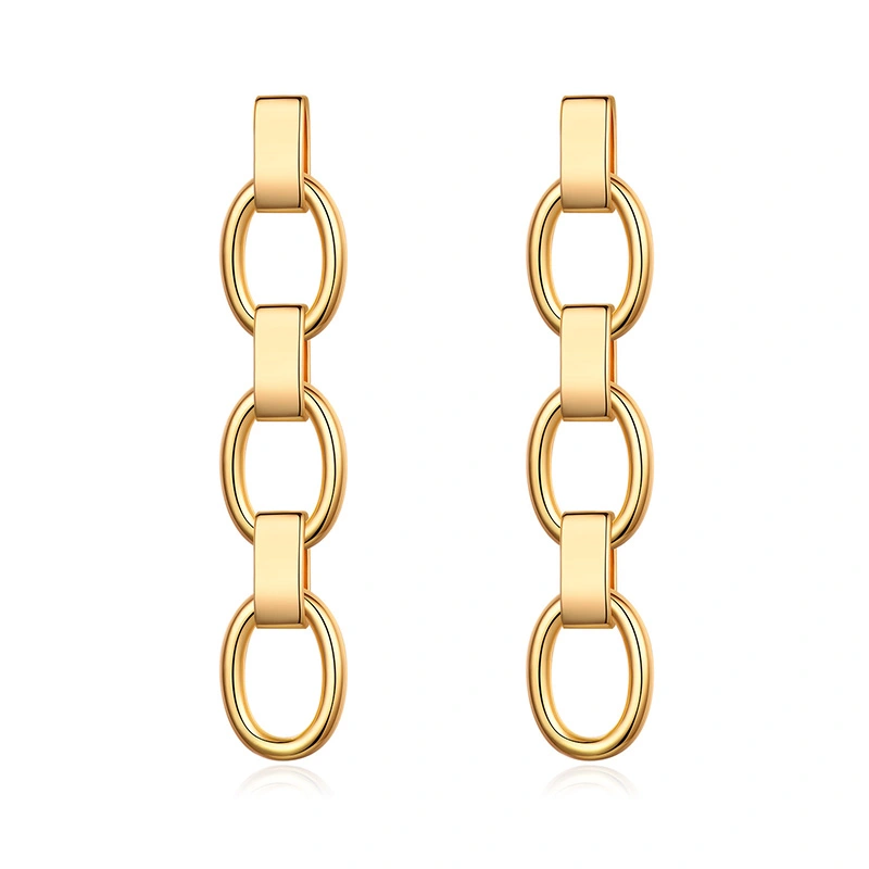 Asymmetric Fashion Simple Metal Earrings