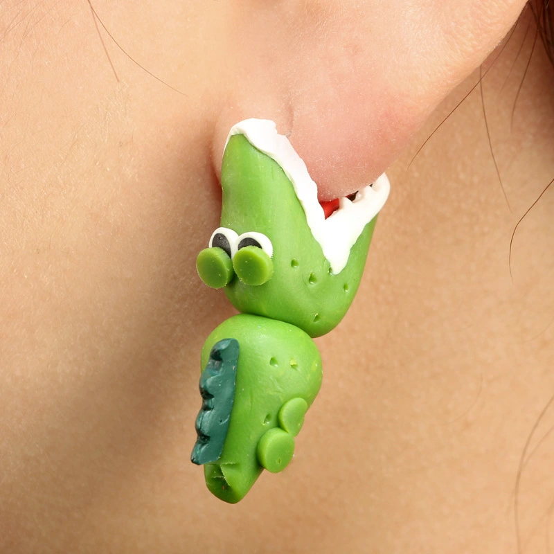 Animal Soft Clay Earrings Cartoon Soft Clay Earrings