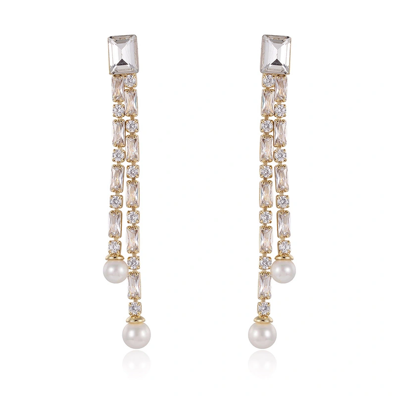 Temperament Female Gentle And Thin Natural Pearl Earrings