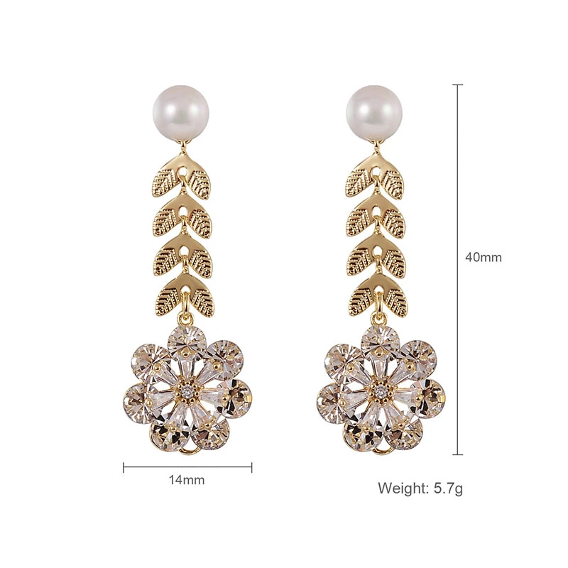 Temperament Female Gentle And Thin Natural Pearl Earrings